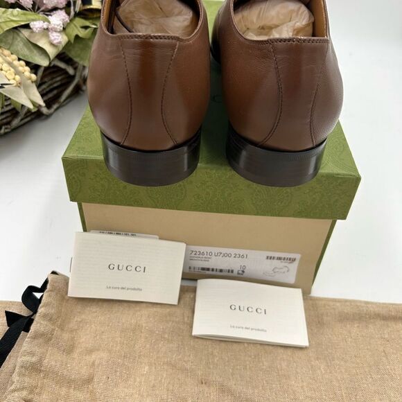 Men’s Gucci Leather, Oxford size 10 made in Italy